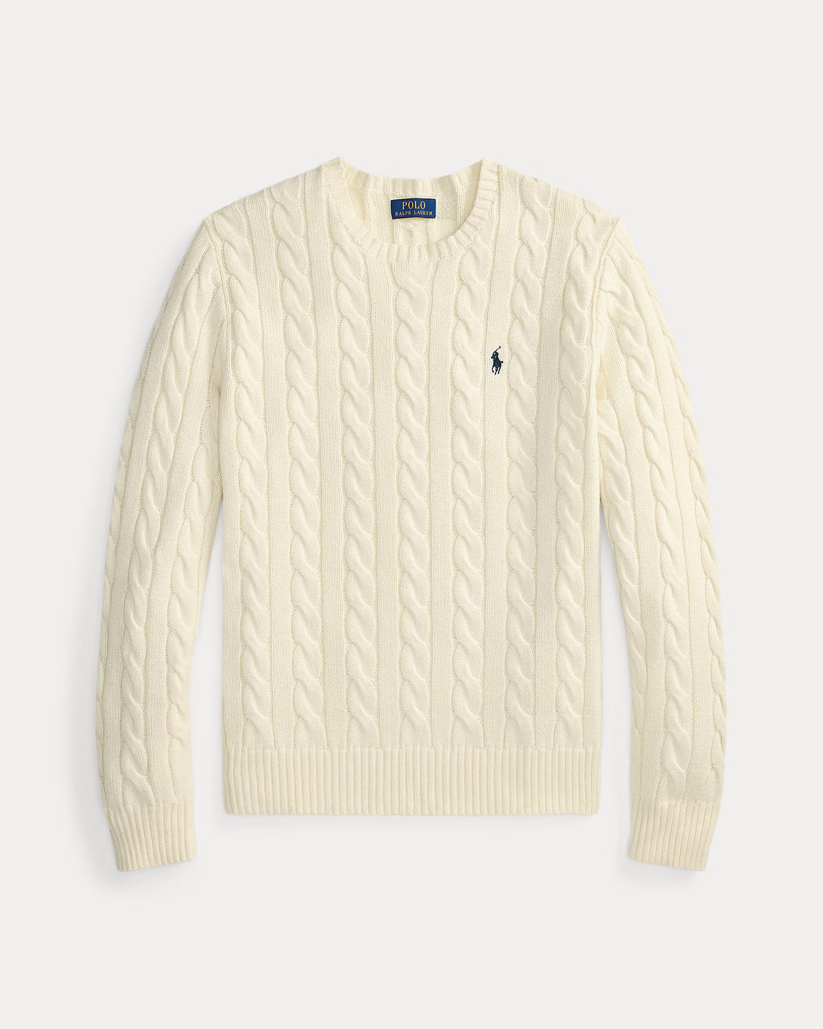 Cable-Knit Cotton Jumper - Cream